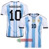 Oficiální Fotbalový Dres Argentina 3 Star MARADONA 10 Domácí Mistrovství Světa 2022 pro Muži